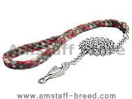 Long chain dog leash for Amstaff