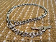 Choke dog collar with toggle steel chromium plated Choke dog collar with toggle steel chromium plated
