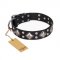 "Smart Geometry" FDT Artisan Studded Leather Amstaff Collar