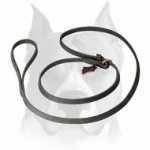 Amstaff Leather Dog Leash Choke Collar Combo