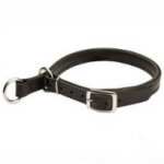 Amstaff High-Quality Leather Choke Dog Collar