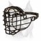 Amstaff Winter Wire Cage Muzzle with black rubber cover