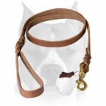 Amstaff Professional Genuine Leather Dog Leash