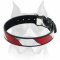 The USA National Colors Leather Collar For American Staffordshire