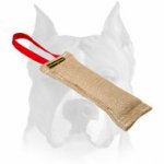 Amstaff Jute Puppy Bite Tug for Training and Playing with 1 Handle