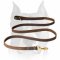 Amstaff Soft Leather Dog Leash with Brass Fittings
