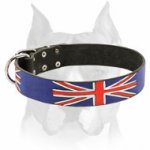 Amstaff Exclusive Design Limited Edition - Union Jack - Leather Dog Collar