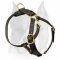 AMSTAFF Leather Dog Harness for Walking and Tracking