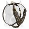 Studded leather dog harness for American Staffordshire Terrier