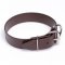 Extra Wide Brown Biothane Amstaff Collar