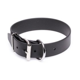 Extra Wide Black Biothane Amstaff Collar