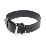 Extra Wide Black Biothane Amstaff Collar