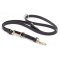 Multipurpose Black Biothane Amstaff Leash for over 7 Different Activities