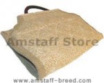 Dog bite developer cuff/cover made of jute with handle
