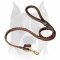 Amstaff Braided Leather Dog Leash with Handle