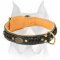 Amstaff Nappa Padded Braided Leather Dog Collar