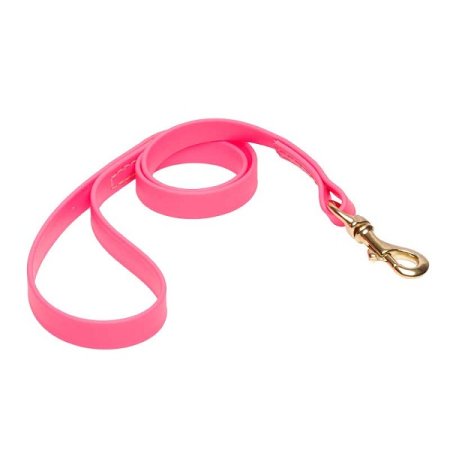 Pink Waterproof Amstaff Leash Made of Biothane