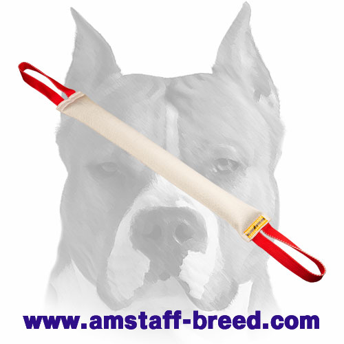 Extra Strong Fire Hose Amstaff Bite Tug with Two Handles for Pro Training