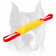 Amstaff French Linen Puppy Bite Tug with 2 Handles for Training Amstaff French Linen Puppy Bite Tug with 2 Handles for Training