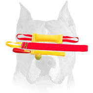 Amstaff Puppy Training Set of Bite Tugs Made of French Linen