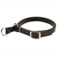 Amstaff High-Quality Leather Choke Dog Collar