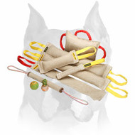 Amstaff Upgraded Set of Durable Jute Bite Tugs for Training and Playing Amstaff Upgraded Set of Durable Jute Bite Tugs for Training and Playing