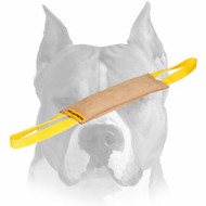 Leather Dog Bite Tug with Convenient Handles for Training Amstaff