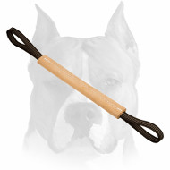 Amstaff Hard Leather Bite Tug with 2 Nylon Handles for Training Amstaff Hard Leather Bite Tug with 2 Nylon Handles for Training