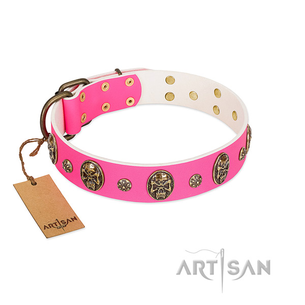 Best quality leather dog collar for easy wearing