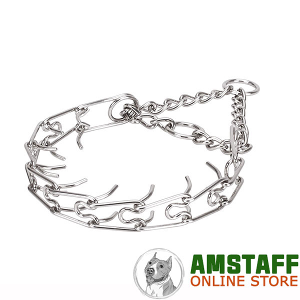 Reliable O-ring for leash attachment on stainless steel pinch collar