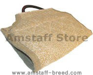 Dog bite developer cuff/cover made of jute with handle Dog bite developer cuff/cover made of jute with handle