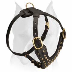 High quality handcrafted leather dog harness