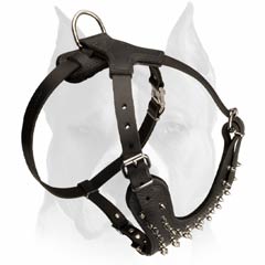Durable leather dog harness