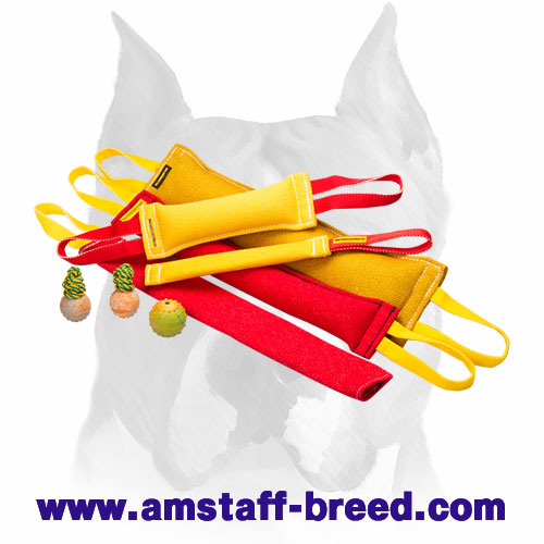 French Linen Huge Set of Bite Tugs for Training Amstaff