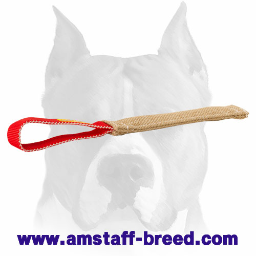 Amstaff Bite Tug Made of Jute for Bite Training Puppies