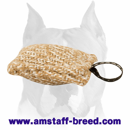 Amstaff Small Bite Tug with Handle for Training Puppies