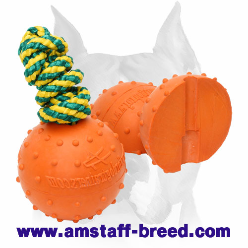Amstaff Natural Rubber Ball for Playing and Training