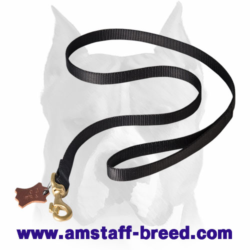 Amstaff High-Quality Nylon Dog Leash