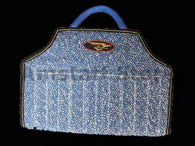 Dog bite developer cuff made of French Linen with handle